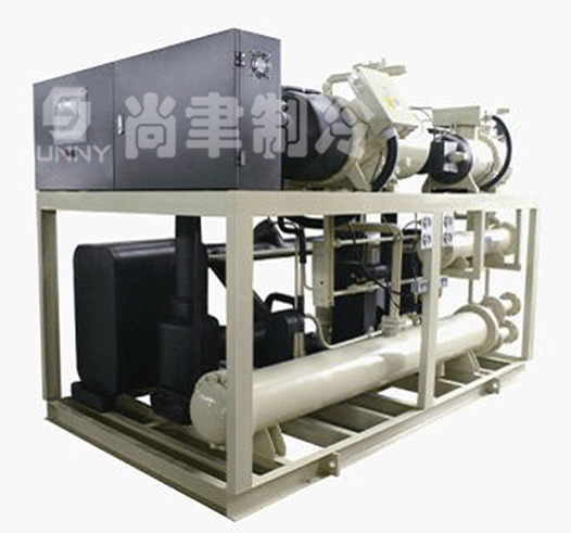 Water cooled screw cascade type chiller (-55℃)